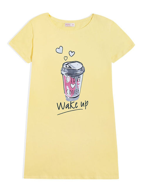 Lemon Verbana Night Shirt - Design 20 - Khotwh